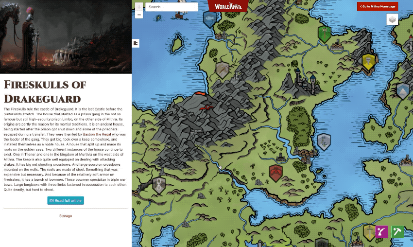 Fantasy Map Maker, Interactive DnD Map Maker, World Anvil