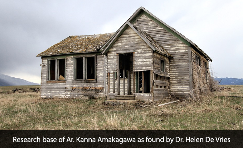 Research base of Ar. Kanna Amakagawa as found by Dr. Helen De Vries