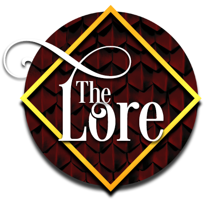 A stylized button with a dragon scale background, leading to the 'Additional Lore' landing page.