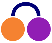 Orange-purple ligature