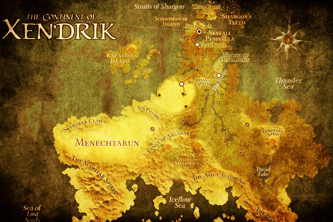 Xen'Drik Old Map